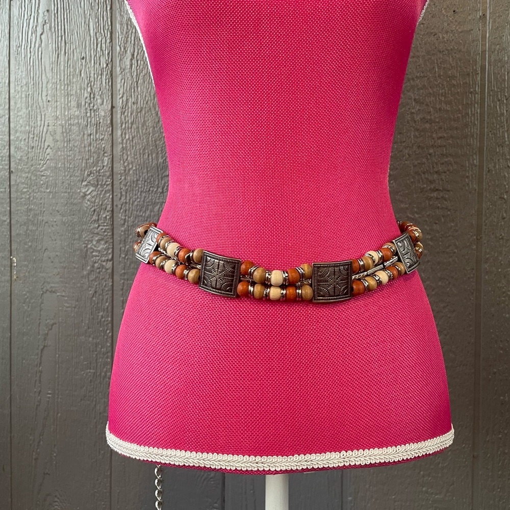 Brown Beaded Belt